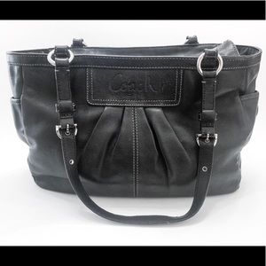 Coach shoulder strap leather purse